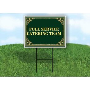 Full Service Catering Team St. Patrick'S Day Irish Clover Fancy Gold Up Arrows A-Frame Single Sided 23x23 in. sign in Kuwait