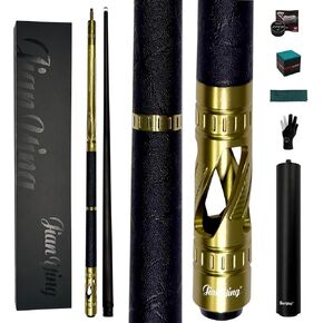 Professional Carbon Fiber Pool Cue Stick, 58" Low Deflection Billiard Cue with 11.5mm Multi-Layer Tip, 3/8×8 Pin Joint, Ergonomic Grip, Tournament Grade in Kuwait