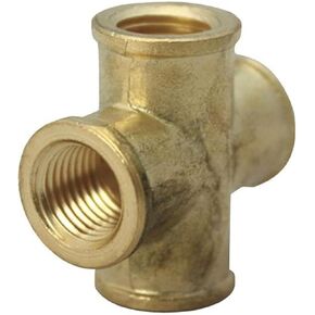 0.25 FPT × 0.25 بوصة صليب نحاسي FPT - عبوة من 5 قطع in Kuwait