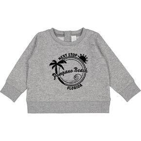 قميص من النوع الثقيل Next Stop- بومبانو بيتش، فلوريدا للأطفال من إنكتاستيك in Kuwait