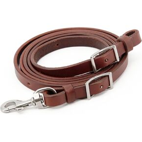 Leather Roper Rein, Heavy Oil Weighted Rein, Stainless Steel Hardware in Kuwait