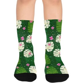 جوارب المشي لمسافات طويلة باللون الوردي على شكل ورقة بيضاء - جوارب شتوية حرارية سميكة دافئة للأطفال الصغار للأولاد والبنات للمدرسة، والارتداء اليومي والأنشطة الخارجية in Kuwait