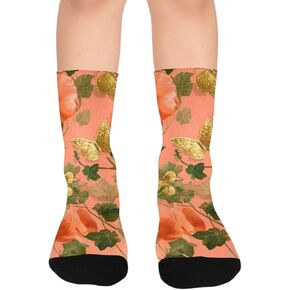 جوارب كورال بيتش ذهبية للمشي لمسافات طويلة - جوارب شتوية حرارية سميكة دافئة للأطفال الصغار للأولاد والبنات للمدرسة، والارتداء اليومي والأنشطة الخارجية in Kuwait