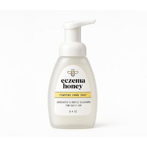 ECZEMA HONEY Gentle Foaming Hand Soap - Gentle Cleanser for Dry Hands - Non-Toxic Unscented Hand Soap - Natural Hand Cleaner for Bathroom & Kitchen - Organic Honey Handwash (8.4 Oz) in Kuwait