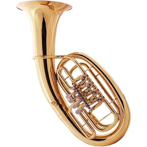 Beginner Tuba Lacquered Gold B Flat Four Flat Key Euphonium for Beginners in Kuwait