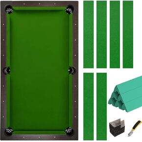 مجموعات استبدال لباد طاولة البلياردو لقماش البلياردو مع مزيل الدبابيس و6 قطع من شرائط القماش in Kuwait