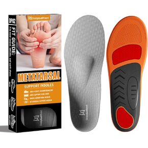 Metatarsalgia Support Insoles with Built-In Metatarsal Pad for Men Women, Shoe Inserts for Morton’s Neuroma, Ball of Foot Pain Relief, Orthotic Arch Support Insoles for Standing All Day-F in Saudi Arabia