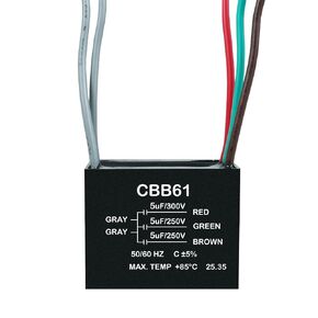 YukiHalu Ceiling Fan Capacitor CBB61 5+5+5uF 250V 5-Wires, Compatible with New Harbor Breeze Hunter and Others Fans in Kuwait