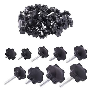 Screws Thumb Screws Star Shape Thread Clamping Handle Bolt Bakelite Hand Knob Tightening Screw Industry Equipment Plastic Steel in Kuwait