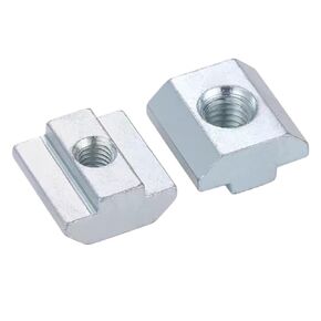 كتل الجوز المسار. صامولة منزلق على شكل حرف T، صامولة منزلق على شكل حرف T، 50 قطعة من صامولة منزلق على شكل حرف T لفتحة الملف الشخصي، صامولة من الألومنيوم لسحب الأثاث 20 سلسلة - 45 سلسلة صمولة T (20 سلسلة M3) in Kuwait