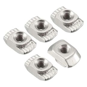 كتل الجوز المسار. صامولة منزلق T Track، صواميل T منزلق، 304 صواميل من الفولاذ المقاوم للصدأ 50 قطعة 20 سلسلة/30 سلسلة/40 سلسلة/45 سلسلة فتحة T صامولة انزلاقية مطرقة قطرة في صامولة ربط موصل ألومنيوم in Kuwait