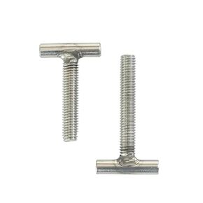 كتل الجوز المسار. 2 قطعة M14 50 ~ 120 مللي متر T-شكل قضيب ملولب لقط غطاء الترباس GB37 304 الفولاذ المقاوم للصدأ T-الأخدود المسمار (M14 * 110 مللي متر) in Kuwait