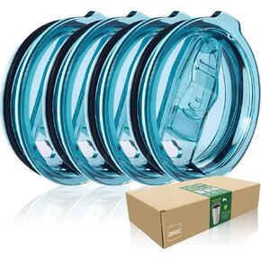 4 أغطية بديلة لأغطية الأكواب المصنوعة من الفولاذ المقاوم للصدأ سعة 20 أونصة - تستبدل الأغطية فقط بقطر علوي 3.4 بوصة (القطر السفلي 3.23 بوصة) in Kuwait