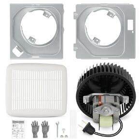BKR60 Bathroom Exhaust Fan & Grille Kit – Quiet 3.0 Sones High Airflow Bathroom Ceiling Fan Replacement for 670, 671, 693, 695, 689, 695-R02, 696N, 690-A, 695C, 690NT-A, 688-G, 688-H, 688-J, 688-K in Kuwait