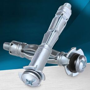 مسامير لولبية توسيع، مرساة إسفين، براغي توسيع سقف الحفر، مجموعة متنوعة من الأدوات اليدوية، مسامير تثبيت جدارية شديدة التحمل، مسمار توسيع (اللون: M5 X 52) (اللون: M6 X 65) (Co (اللون: M6 X 52 in Kuwait