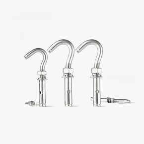 Expansion Screw Bolts, Expansion Screws Hooks M6 M8 M10 M12 304 Stainless Steel Eye Bolt Open Anchor Hook for Basket Ceiling Fan Hanging(Length:4PCS,Size:M12) (Color : 2pcs, Size : (Color : 2pcs, in Saudi Arabia