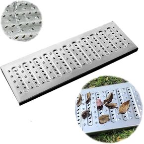 Drainage Grille Pedestrian Drainage Grille Cover, Heavy-Duty Terrace Load-Bearing Outdoor Drainage Cover, Metal French Drainage Grille Anti Slip(W-30cm) in Kuwait