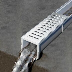 Drainage Grille Metal Grating for Drainage Ditch, Kitchen/Bathroom/Restaurant Drainage Ditch, Indoor and Outdoor Drainage Ditch Floor Drain Kit(W-20cm(7.9") x H-15cm(5.9")) in Kuwait