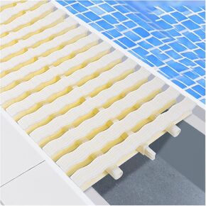 Drainage Grille ABS Wavy Overflow Drain Grill, Durable Drain Grate Cover, Floor Drain Grate, Drainage Gutter Guard Filter(30x100cm,6pcs) in Kuwait