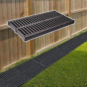 Drainage Grille Drainage Ditch, Courtyard Fence, Sewer Grille, Outdoor Roof Side Drainage Ditch Cover, Rainwater Drainage Ditch Board(35x3cm) in Kuwait