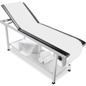 Adjustable Patient Treatment Table，Doctor Bed with Folding Legs is Stable and Durable，Folding Medical Exam Table Holds 500 lbs，for Clinical Examination 、Massage Table、Spa Beds、Beauty in Kuwait