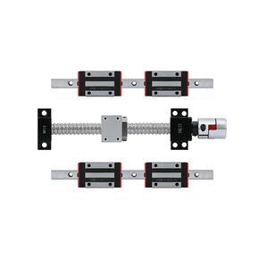 حواجز توجيه خطية مربعة معيارية (مجموعتان من حواجز الشرائح HGR20 + HGH20CA) + براغي كروية SFU1605 مع تصنيع طرفي BK12/BF12 + مقعد صامولة + اقتران (HR20-800 1605-800) in Kuwait