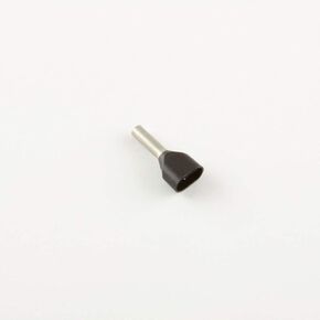 16 Ga. Two Wire Black Insulated Ferrules, 0.39" Pin - (Pack of 100) in Kuwait