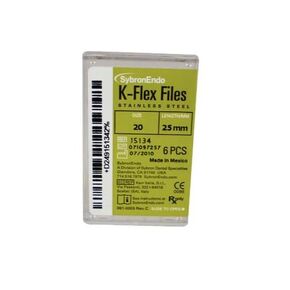 كير الأسنان 15134 SybronEndo K-Flex Files الفولاذ المقاوم للصدأ 25 مم #20 6/Bx in Kuwait