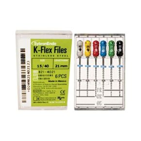 كير الأسنان 821-4021 SybronEndo الفولاذ المقاوم للصدأ K-فليكس الملفات 21 مم #15-40 6/Pk in Kuwait