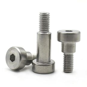 304 Stainless Steel M4 3/4/5/6-60mm Hexagon Socket Head Roller Bearing Shoulder Screw Bolt 20 Pcs(25mm) in Kuwait
