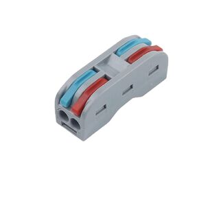 Universal Compact Wiring Splicing Conector 25PCS Quick Compact Push-in Conductor Terminal Block Splitter Universal Cable Wire Electrical Connectors NC-222/223/224/225 250V(NC-224O) in Saudi Arabia