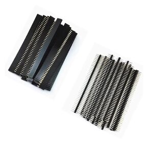 fengpeng 20 Pcs 10 Pairs 2.54mm Male and Female pin Connector, 40 Single Row Separated PCB Board Suitable for Shield in Kuwait
