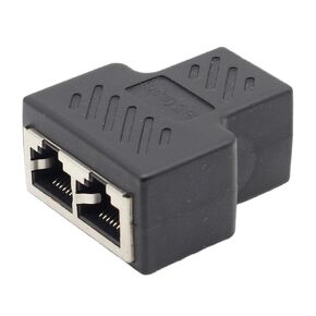 fengpeng 1pcs 1 to 2 Ways RJ45 LAN Ethernet Network Cable Female Splitter Connector A dapter in Kuwait