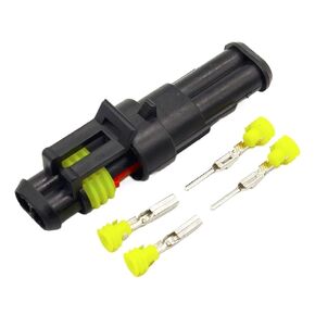 fengpeng 10 Sets Kit 2 Pin Way AMP Super Seal Waterproof Electrical Wire Connector Plug in Kuwait
