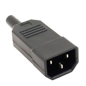 fengpeng 1pcs Price 10A 250V Black IEC C13 Male Plug Rewirable Power Connector 3 pin ac Socket in Kuwait