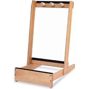 حامل عرض جيتار ومضرب رأسي - يحمل 2-6 جيتار ومضارب، حامل خشبي قابل للإزالة مع حماية من الإسفنج، مثالي للنوادي المدرسية وتنظيم المعدات الرياضية in Kuwait