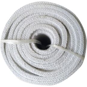 Log Burner Door Seal Rope,High Density Ceramic Fiber Rope - Alumina Silicate Fibre Furnace Door Sealing 50 * Mm Fire Seal(100CM) in Kuwait