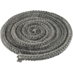 سدادة حبل من الألياف الزجاجية السوداء لمواقد حرق الخشب والمدافئ، قطر 12 مم × طول 2 متر، متوافق مع أبواب الموقد الخشبية والأفران الصناعية والمداخن (3 أمتار) in Kuwait