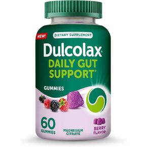 دولكولاكس علكات دعم الأمعاء اليومية، تركيبة المغنيسيوم، خالية من المنشطات، نكهة التوت، 60 قطعة in Kuwait