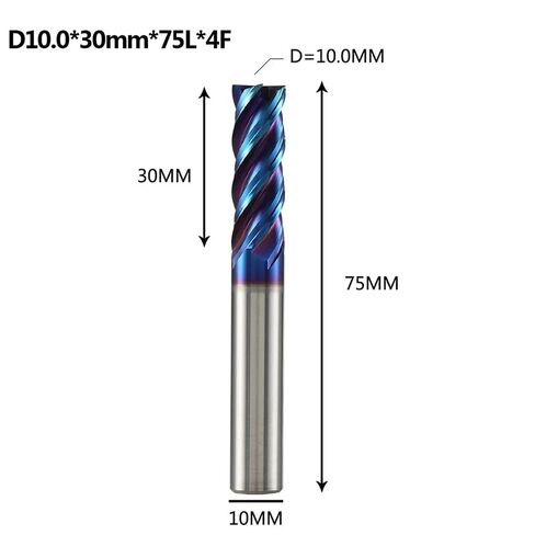 1pcs Tungsten Carbide 4 Flute Straight Shank Square End Mill CNC Milling Tools D1-D20 Mm for Aluminum Copper Carbon Steel Die Alloy in Saudi Arabia