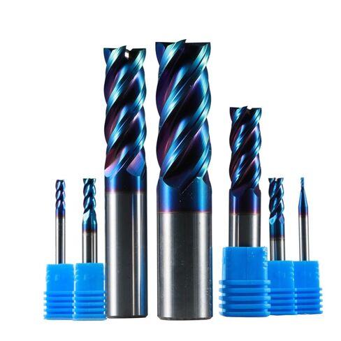 1pcs Tungsten Carbide 4 Flute Straight Shank Square End Mill CNC Milling Tools D1-D20 Mm for Aluminum Copper Carbon Steel Die Alloy in Saudi Arabia