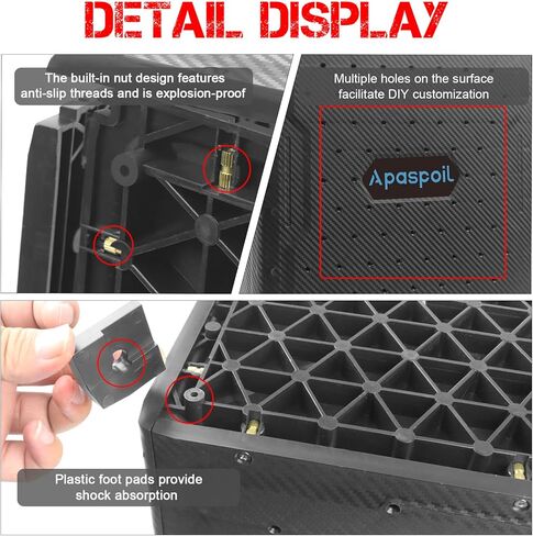 Kayak Fishing Crate with 4 Rod Holders | 13"x13" Kayak Tackle Storage Box & Gear Organizer | Durable, Compact Kayak Crate Storage for Most Fishing Kayaks in Kuwait