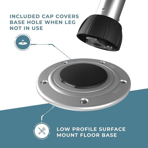 نظام أرجل الطاولة Select ITC Silver Sequoia III للمركبات الترفيهية أو القارب (27 بوصة) TL4002C-27 (B07VSJX6R5) in Kuwait