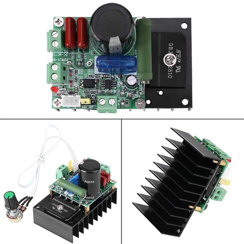 وحدة تحكم في سرعة المحرك DC 12-110V 5A PWM، تيار متردد 12-110 فولت تيار مستمر 15-160 فولت وحدة التحكم في المحرك الكهربائي للإدخال المباشر 300 وات لمحرك MACH3 والمضخات والمراوح in Saudi Arabia
