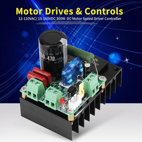 وحدة تحكم في سرعة المحرك DC 12-110V 5A PWM، تيار متردد 12-110 فولت تيار مستمر 15-160 فولت وحدة التحكم في المحرك الكهربائي للإدخال المباشر 300 وات لمحرك MACH3 والمضخات والمراوح in Saudi Arabia