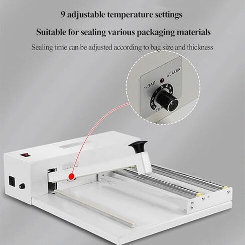 Shrink Wrapping Machine with Heat Gun, 1800W, 9 Levels Temperature Adjustment, Suitable for PVC/POF Film and Plastic Bags in Saudi Arabia