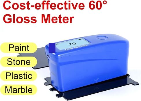 قياس لامع، مقياس لمعان السيارة Glossmetre LS190 60 درجة تصميم زاوية عالمي سهل التشغيل عالي الدقة قابل لإعادة الشحن، لقياس الحجر والطلاء والحبر والرخام in Kuwait