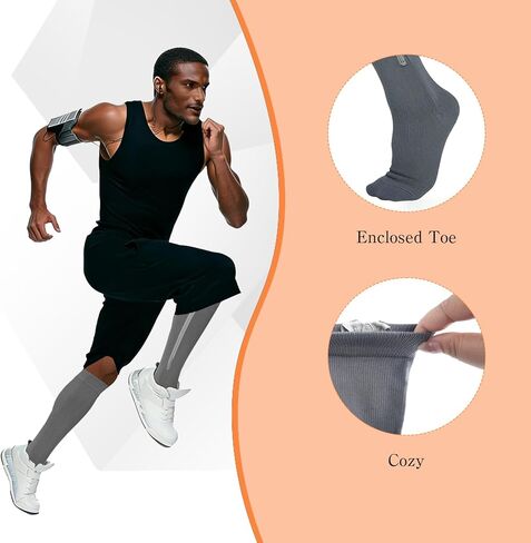 8 Pairs Men Zipper Compression Socks with Zipper 20-30mmhg Colorful Men Women Compression Stockings for Edema Swelling in Saudi Arabia