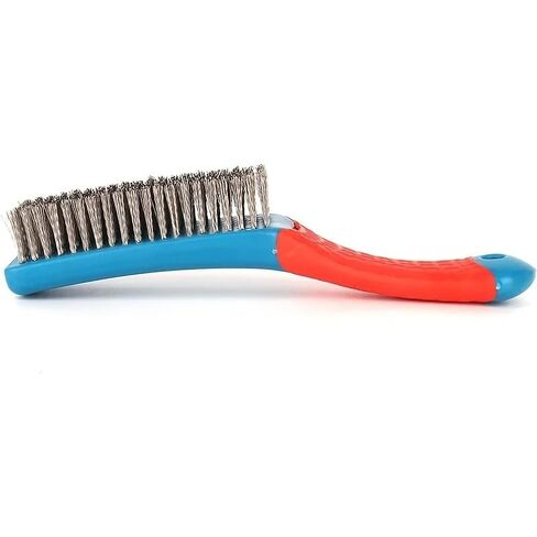 Heavy Duty Stainless Steel Wire Brush – Comfort Grip Handle for Rust, Paint, Welding Slag & Dirt Removal on Metal Surfaces in Saudi Arabia