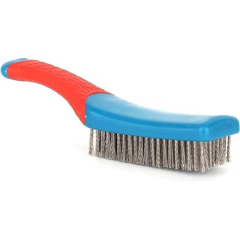 Heavy Duty Stainless Steel Wire Brush – Comfort Grip Handle for Rust, Paint, Welding Slag & Dirt Removal on Metal Surfaces in Saudi Arabia